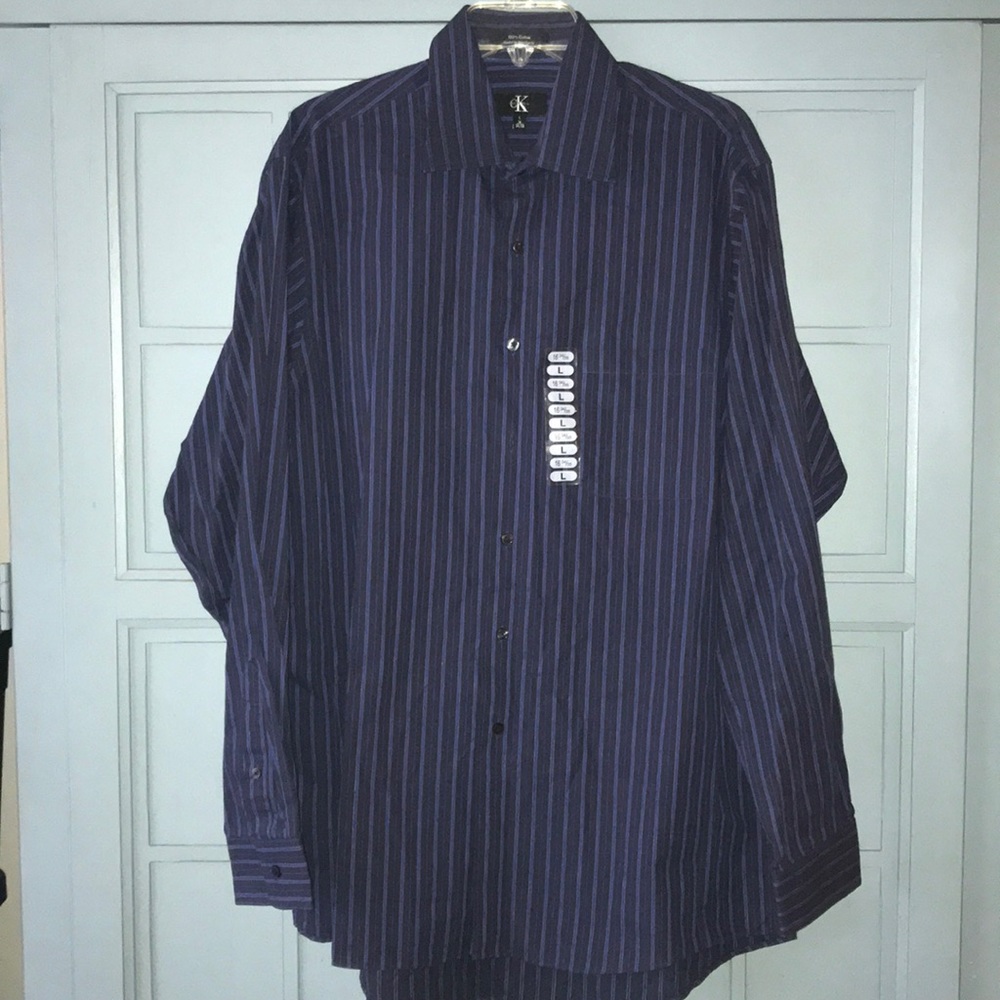 New Calvin Klein Mens Long sleeve Dress shirt - Picture 3 of 8